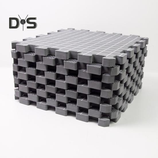 Sada pletacích blokovacích podložek Silná pěnová podložka s mřížkou Opakovaně použitelná jednostranná blokovací deska pro háčkovací nebo pletací projekty