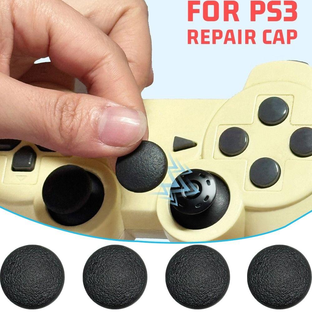 4pcs Repair Part Replacement Cap Joystick Cap for PS2/PS3 Game Controller Controller Repair