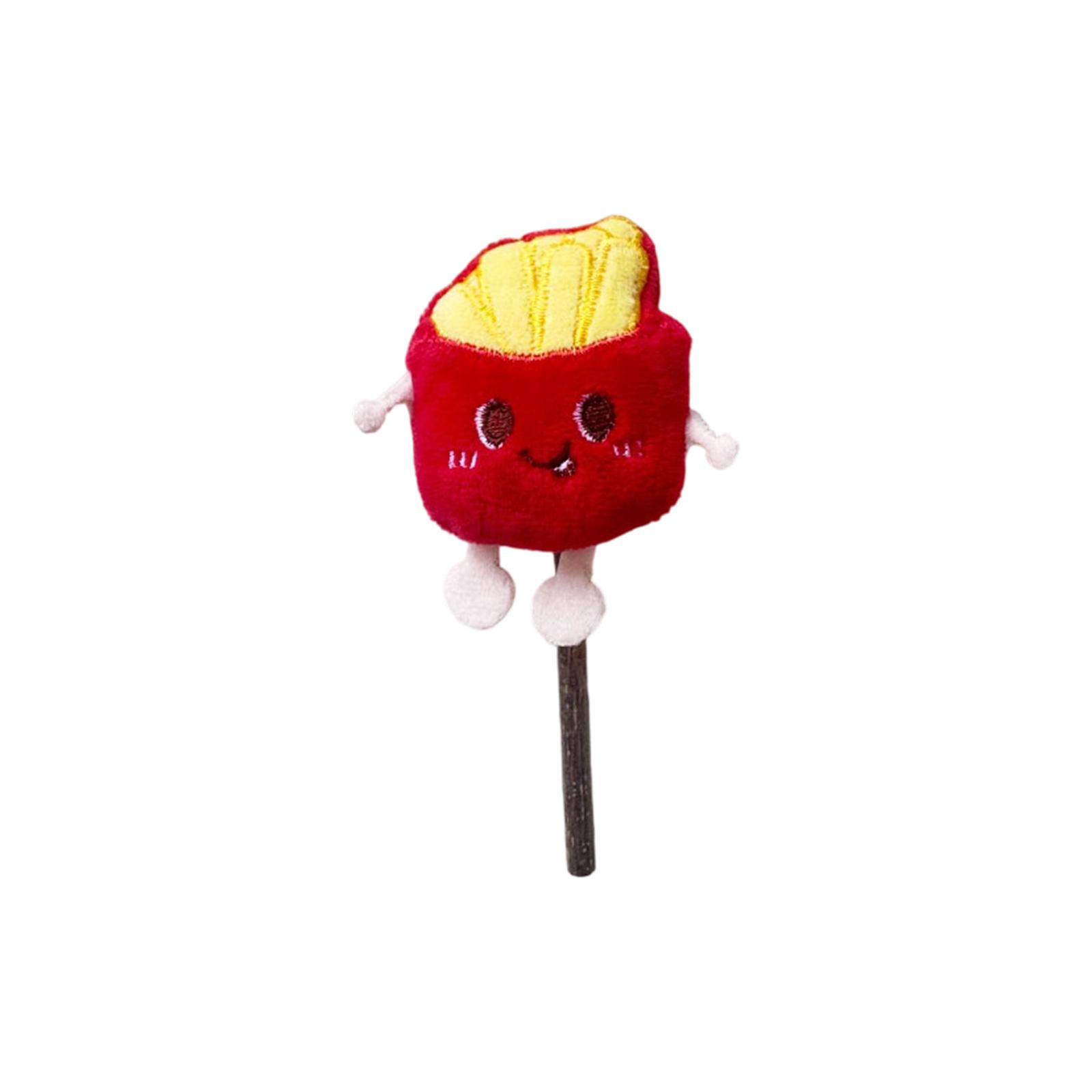 

Cute Food Shaped Cats Toys With Silvervine Sticks, Interactive Plush Cats Chew Toys For Teeth Cleaning, Boredom Relief & Stress Reduction,Teething One Size червоний