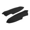 2Pcs Set Microfiber Leather Front Door Panel Armrest Cover Protector Antiscratch Replacement for Civic 2005‑2011Black