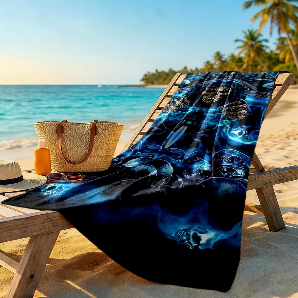 Gothic Style Beach Towel High Absorbency & Quick-Dry Comfortable Lightweight