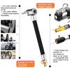 10 20 40 60cm Car Tire Inflator Hose Inflatable Air Pump Extension Tube Adapter Twist Tyre Connection Locking Air Chuck