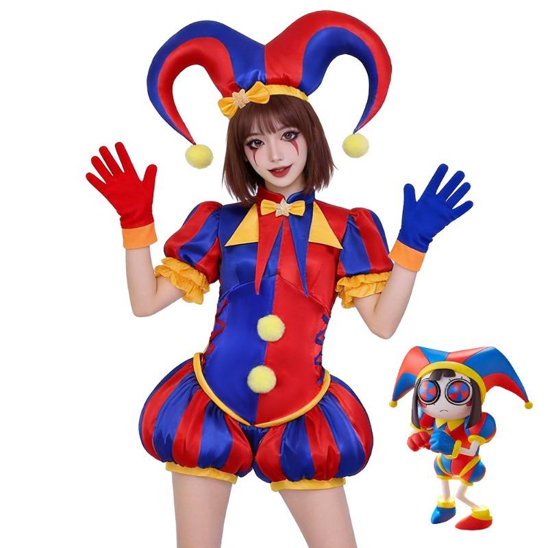 Magic number circus clown female cos costume Pomni onesie halloween pomni cosplay costume