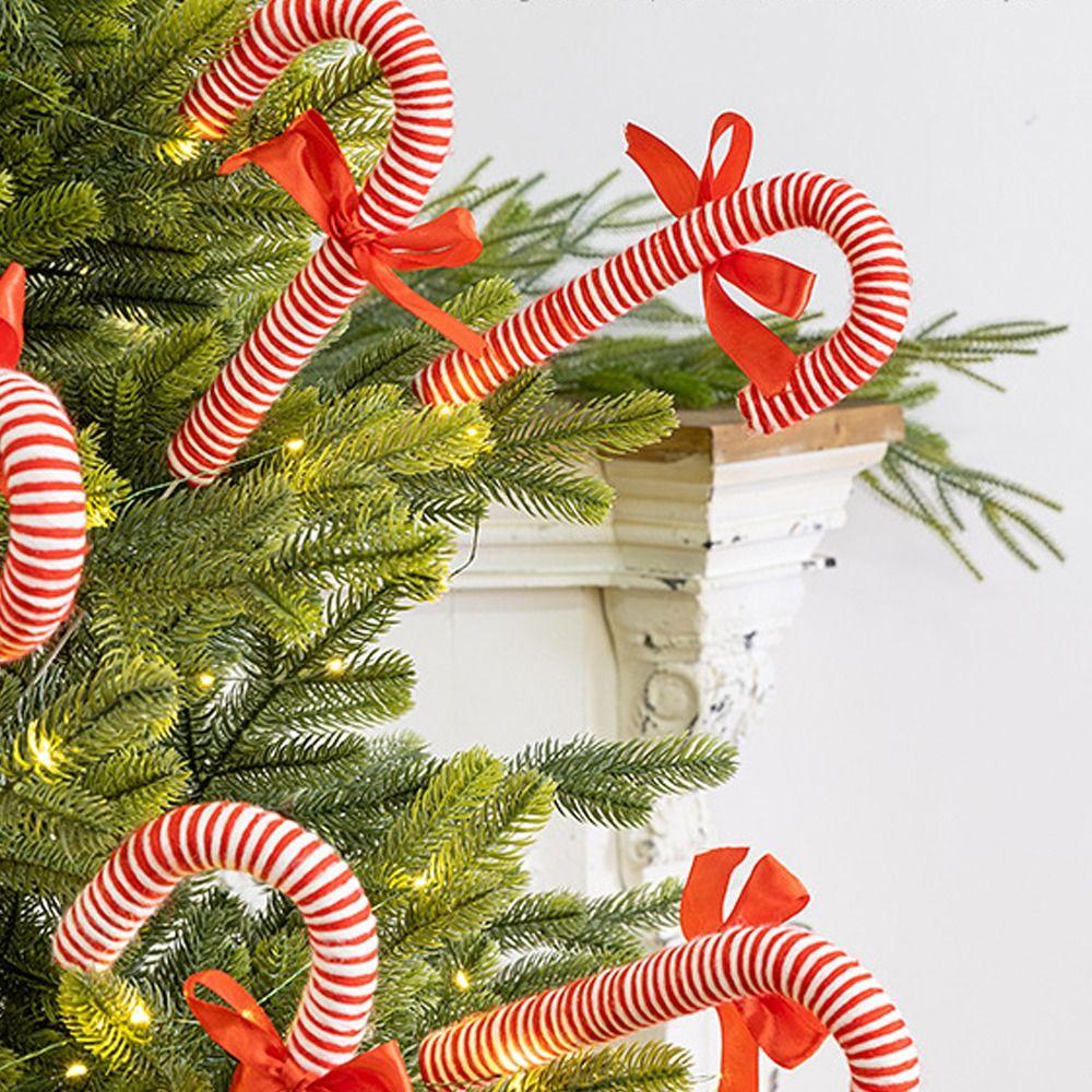 Cartoon Christmas Candy Canes Pendant Christmas Tree Lollipop Decoration  Party Favors