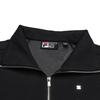 Fila White Trendy Casual Cool Versatile Short Collar Warm Knitted Jacket Women Jacket F11W533503F-BK