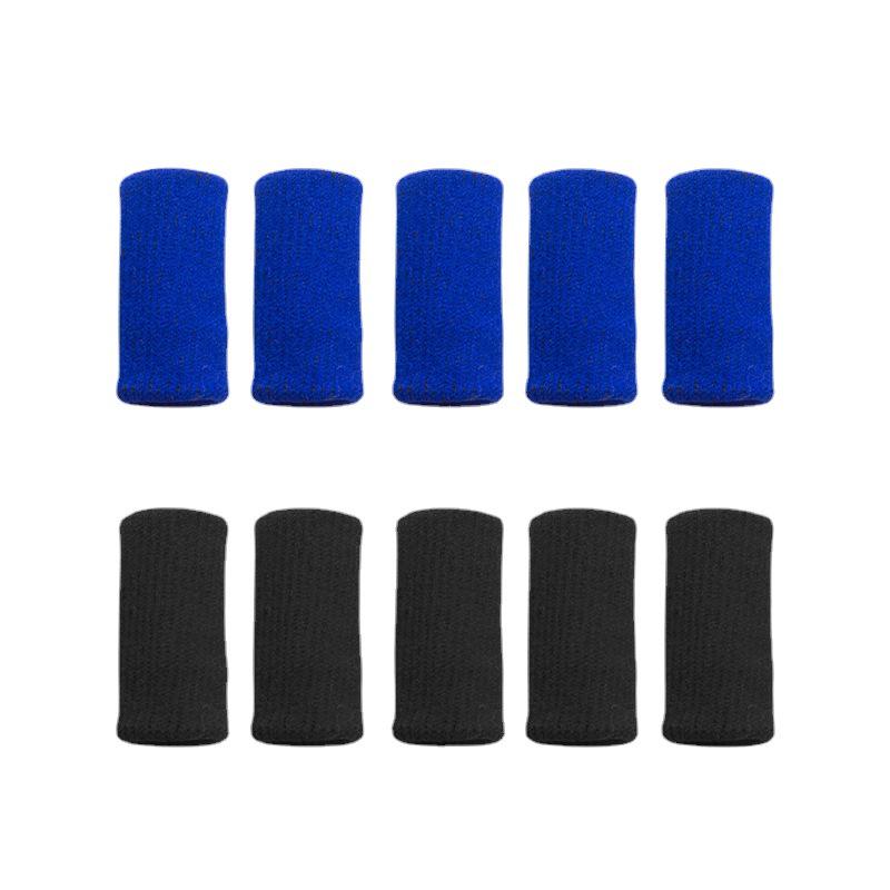 Elastic Nylon Basketball Finger Sleeves - Breathable and Extended Knitted Finger Protectors for Sports.