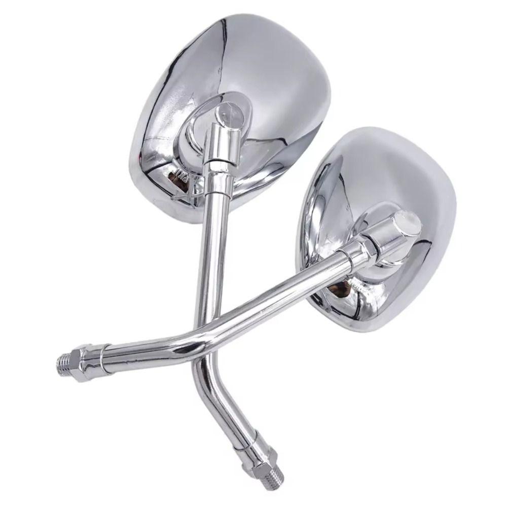 Rectangular Motorcycle Rear View Mirrors Rotatable Handle Bar End Mirror  for 10 Mm ID Handle