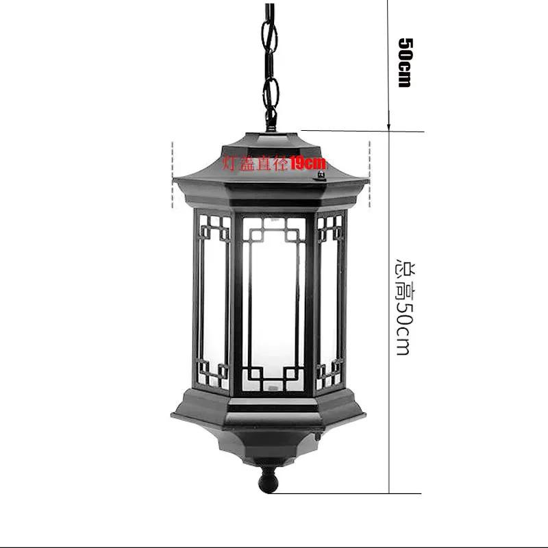 

Новый китайский стиль ретро балкон беседка люстра открытый водонепроницаемый сад вилла коридор проход подвесной светильник No E27 bulbs