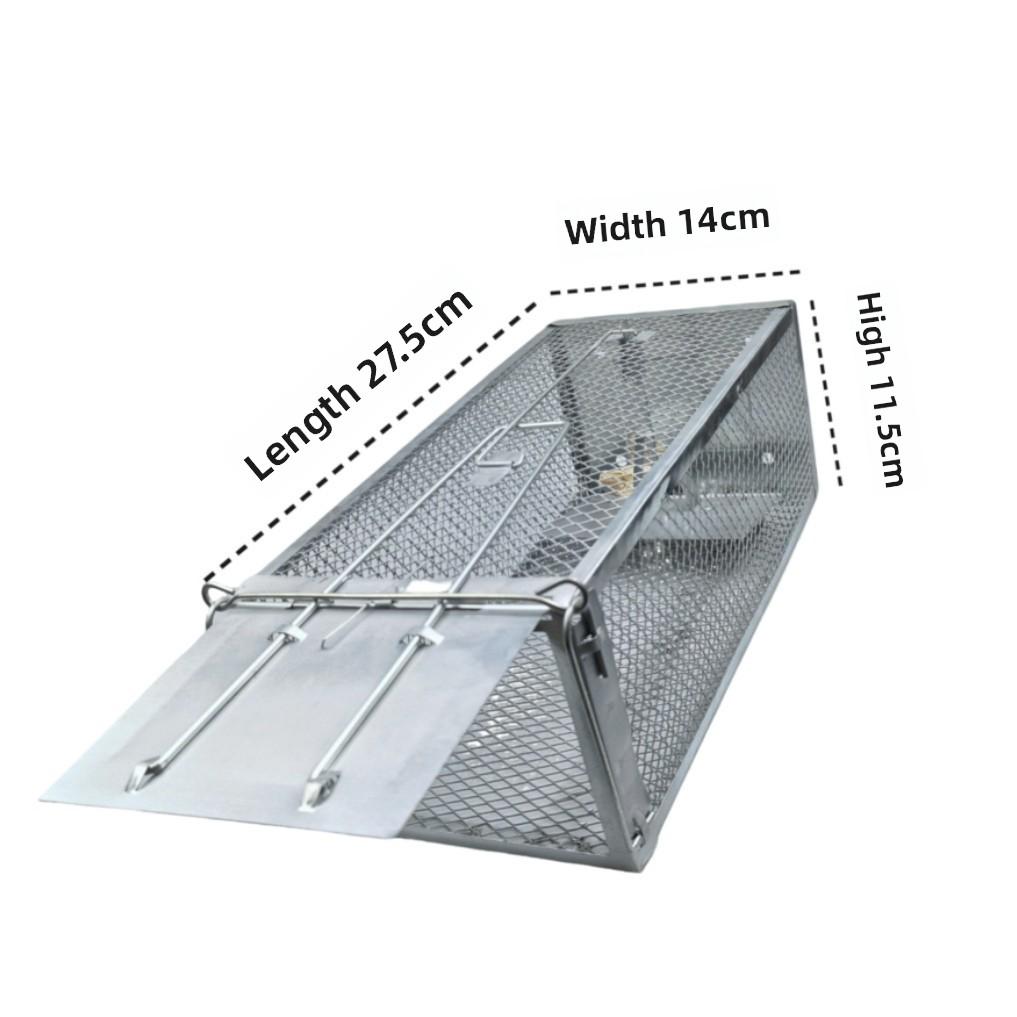 

Многоразовая гуманная клетка-ловушка для крыс, клетка-ловушка для мышей, сетчатая клетка для отлова вредителей-белок, бурундуков и крыс для дома, сада, склада
