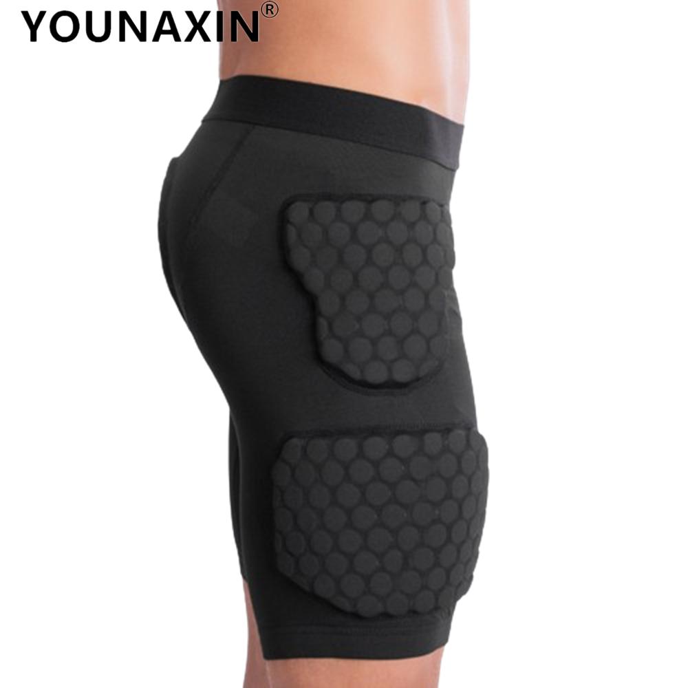 Unisex Svarta Basketshorts Fotboll Cykling Sportunderdel Anti-kollision Andningsbara Elastiska Shorts M L XL 2XL 3XL