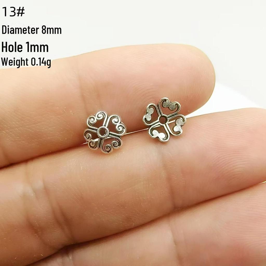 Tibetan Silver Flower Tray Spacer for DIY Bracelets & Jewelry