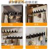 Black Walnut Wood Adhesive Hook Set Door Back Wall 3 To 8 Hooks No Drill Modern Minimalist Entryway Bathroom Key Coat