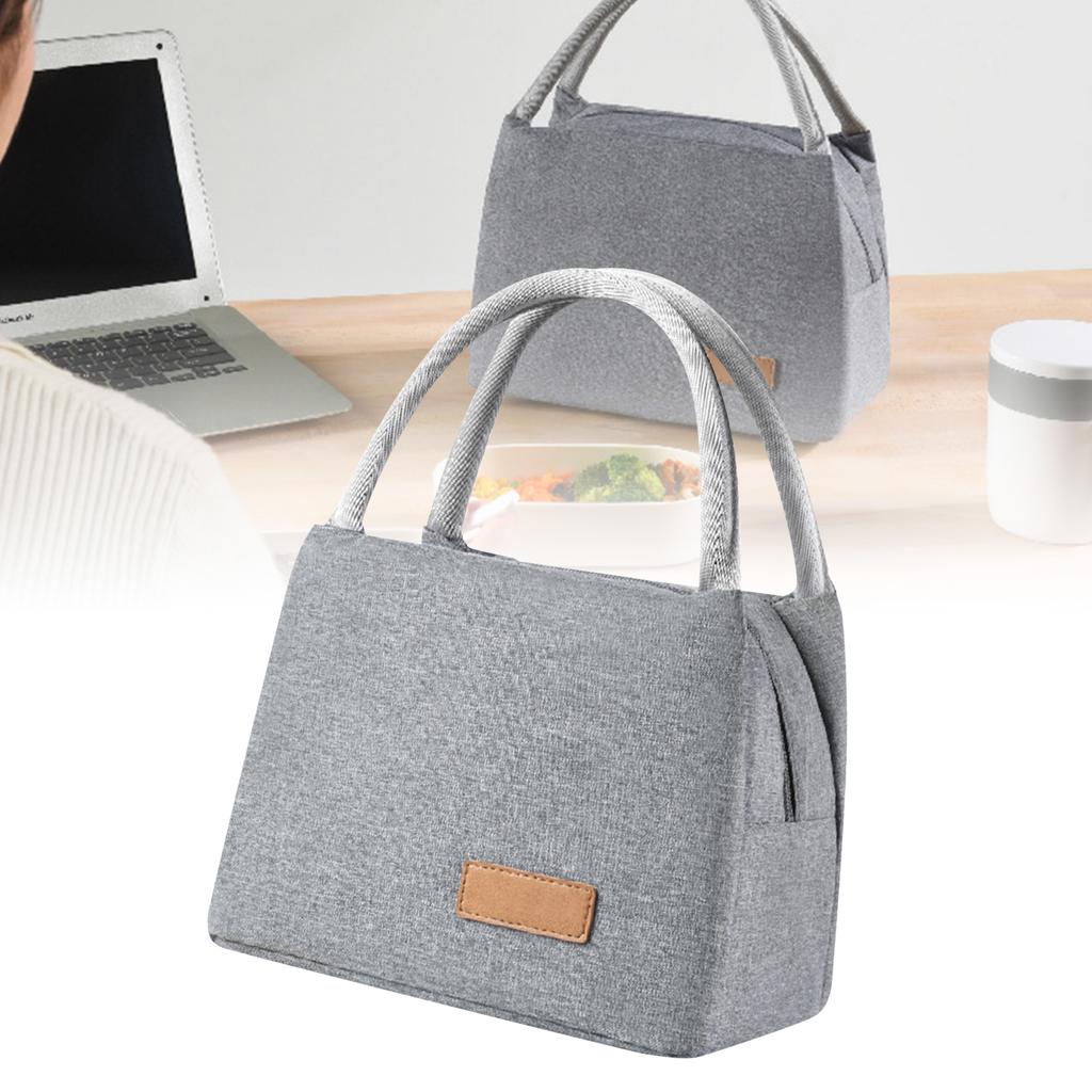 Lunch Bag Thickened Ion 300D Aluminum Foil Insulated Bento Box Bag for Office School Picnic