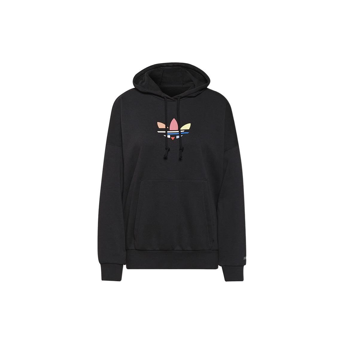 

Adidas Originals Adicolor Shattered Logo Print Hoodie Women Hoodies Black H09308 XS
