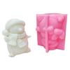 3D 2025 Christmas Snowman Candle Silicone Mold Christmas Scarf Penguin Candle Mould Christmas Gift Gypsum Molds