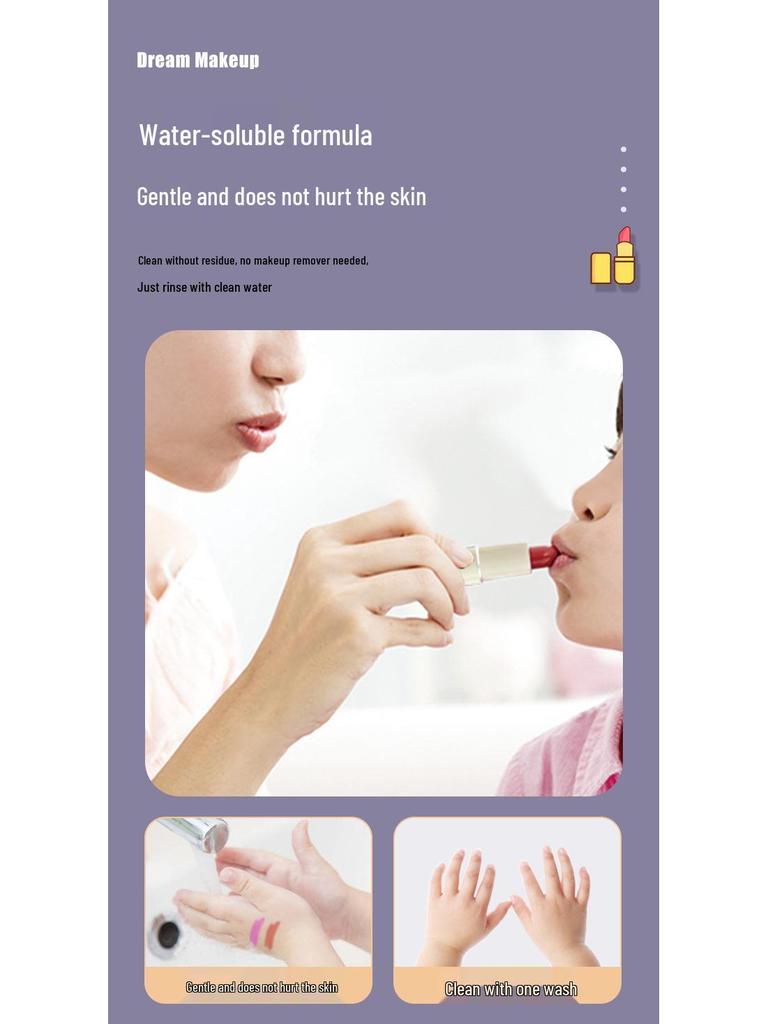 Kids' Washable Makeup & Nail Polish Set Gift Box