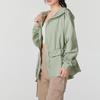 Nike Oversized Hooded Zipper Solid Jacket Women Jackets Green FN3670-370
