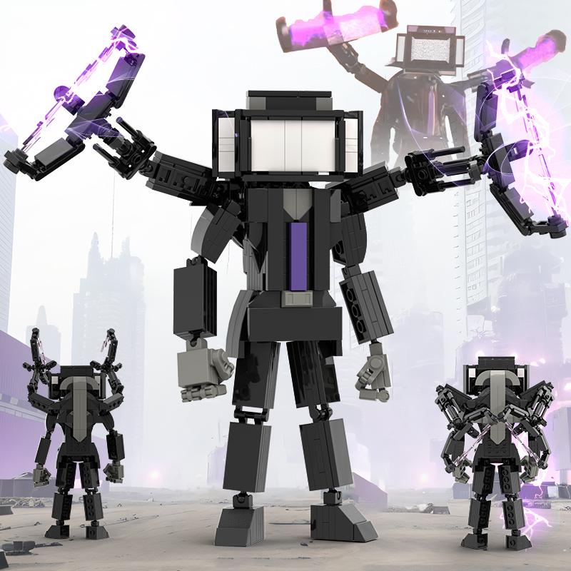 Christmas Toys Skibidi Toilet The Audio Man and TV Titan Man Speakerman Moc Building Blocks For Toys DIY Bricks Toy Set