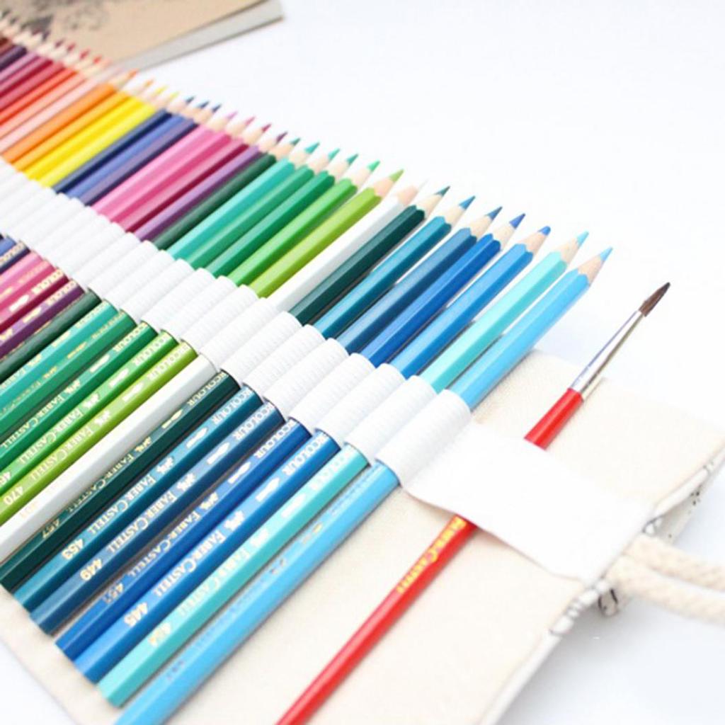 36/48/72 Löcher Constellation Canvas Roll-up-Beutel Federmäppchen Skizzenpinseltasche