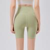 High-Waist Nude Yoga Shorts - Hip-Lifting, Tummy-Control, Free Size Lycra Sportswear