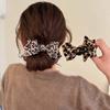 1pc Vintage Leopard Print Bow Premium Hair Grab Hair Accessory Is Suitable for Women To Wear