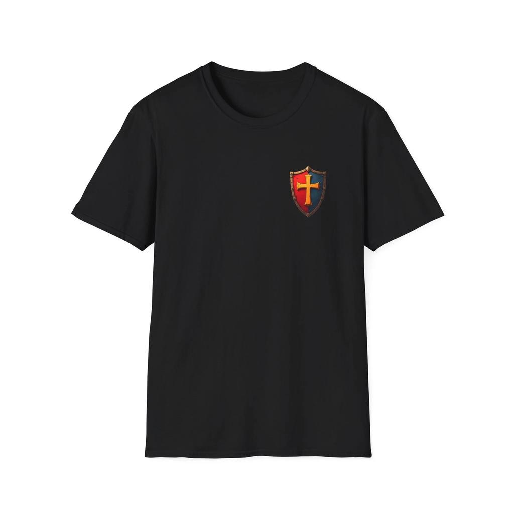 Heraldic Shield Unisex Softstyle T-Shirt, Medieval Tee, Knight Shirt,