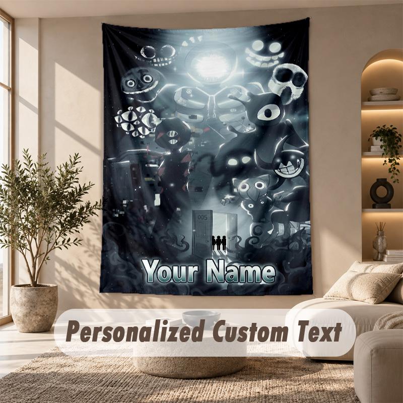 Doors Tapestry, Personalized Custom Text, Wall Hanging Tapestry For Living Room Home Wall Decor