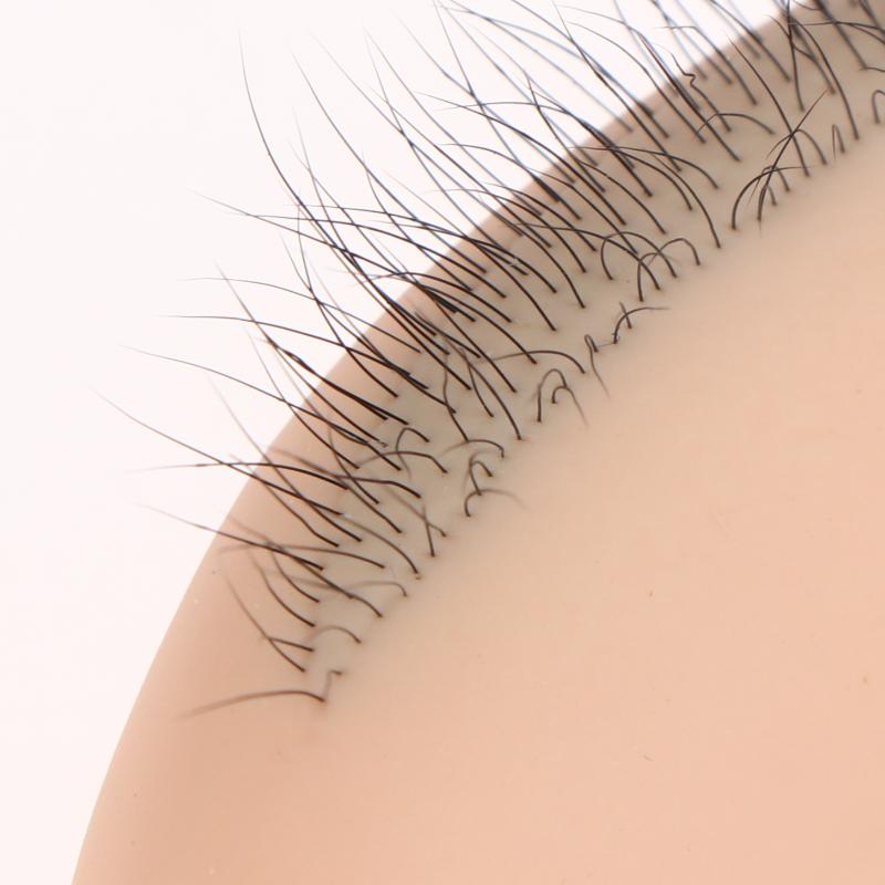 1Pcs Eyelash Practice Silicone Model With Realistic Eyelash Extensions, Reusable Training Eyelid-Eyelash Extension Tool