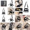 2020 New Style Funny Canvas Mini Bag For Women, Cute Shoulder Crossbody Round Bag
