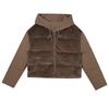 Small Girls Wear Lamb Wool Splicing New Women's Clothing Winter Short Fashion Warm Cotton Jacket