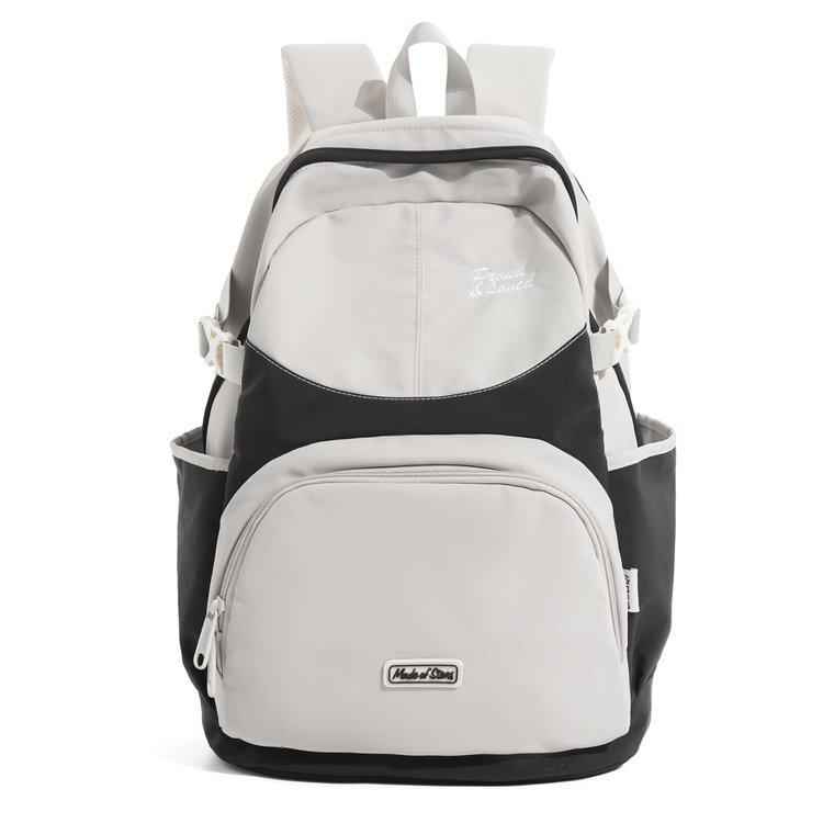 Schulrucksack Große Kapazität Schulrucksack Koreanische Version Lässig Vielseitig Mittelstufe Oberstufe Schüler Campus Brief Kontrast Reise Rucksack
