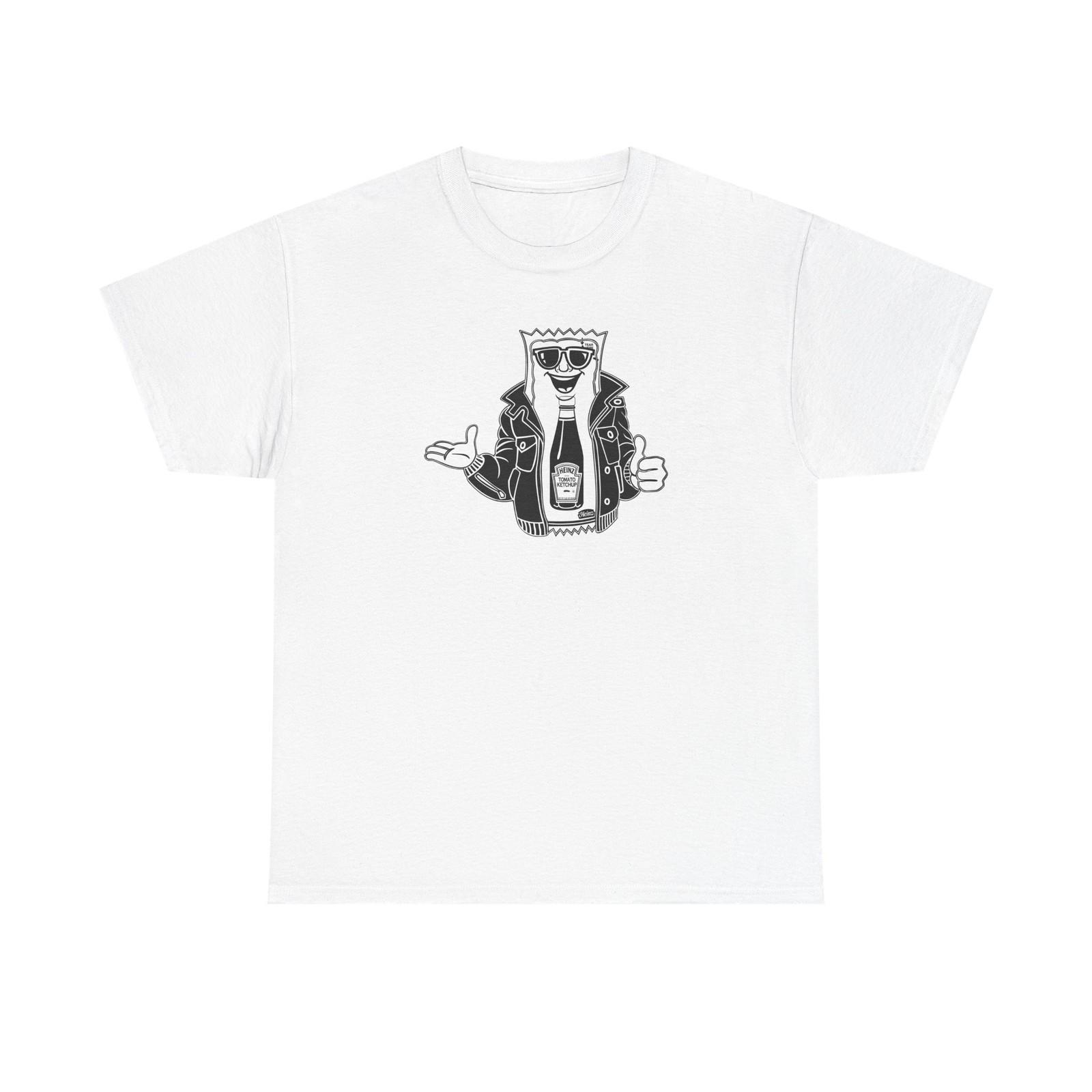 Vintage Cartoon Heinz Ketchup Man Advertisement T-Shirt, Tee Shirt, Graphic Tee, S разноцветный