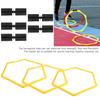 6Pcs Hexagon Agile Ring Polygon Physical Training Hexagonal Step Suit Football Equipment