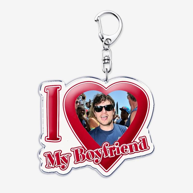 Hunger Games Popular I Love My Boyfriend Josh Hutcherson Key Chain Keychains Movie Ring for Bag Pendant Keyring Jewelry Gifts