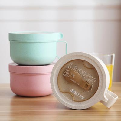 850ml Noodle Bowl Large Capacity Leak-proof Heat-resistant BPA Free Students Bento Bowl with Lid Kitchen Accessories
