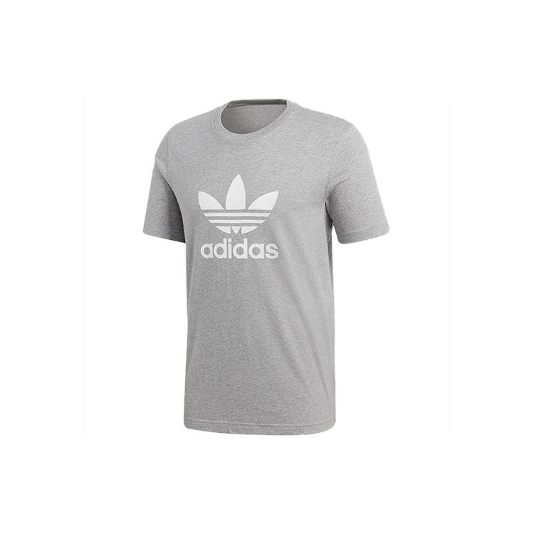 adidas originals Chest Logo Sports Short Sleeve Gray Men s CY4574 L