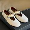 Fashion Spring Summer Flat Casual Single Shoes European American Comfortable Round Toe Mary Jane Ballet Shoe Shallow Mouth Mother Shoes