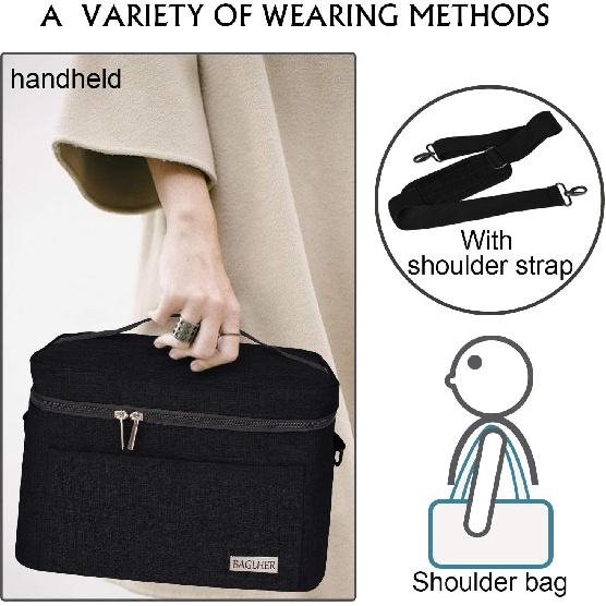 BAGLHER ... Toaster Storage Bag,Carrying Bag,Compatible With Most 2-slice Toasters,With a Front Accessory Bag,Which can Hold Accessories and