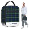 Clan Gordon Tartan Geïsoleerde Lunchtas voor Kinderen School Koeltas Thermische Voedseldoos Tote Draagbare Lunchboxen Container