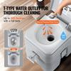 Portable Toilet Flush Travel Camping 5.3 Gal Commode Potty with Carry Bag
