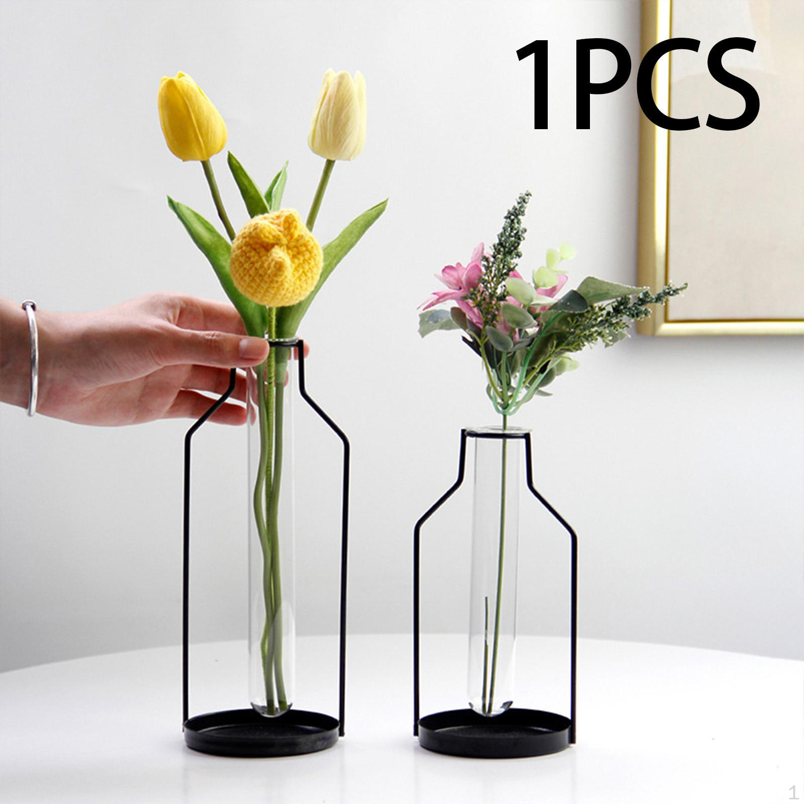 Современная геометрическая стеклянная ваза для домашнего декора и цветочных композиций