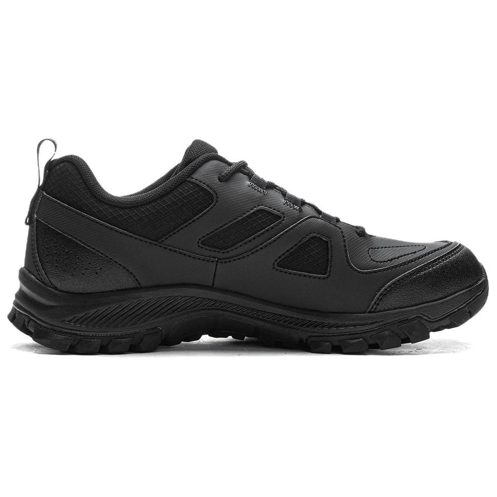 Li Ning Synthetic Leather Cushioning Abrasion Resistant Breathable Low Top Casual Shoes Men's Black AGCV415-4