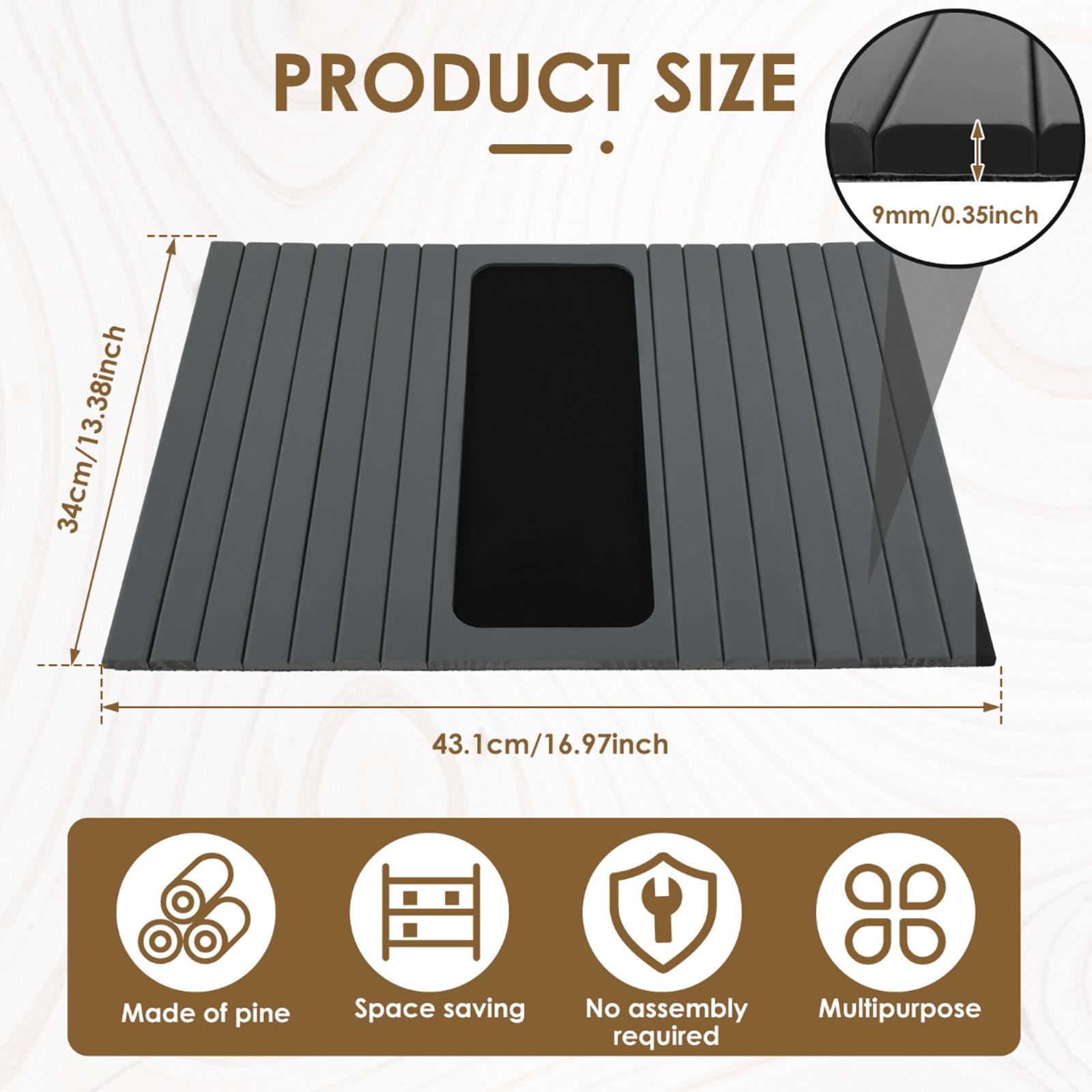 

Couch Cup Holder Bamboo Wood Sofa Armrest Tray Foldable Sofa Cup Holder Anti-Slip Couch Arm Cup Holder Sofa Side Storage Tray