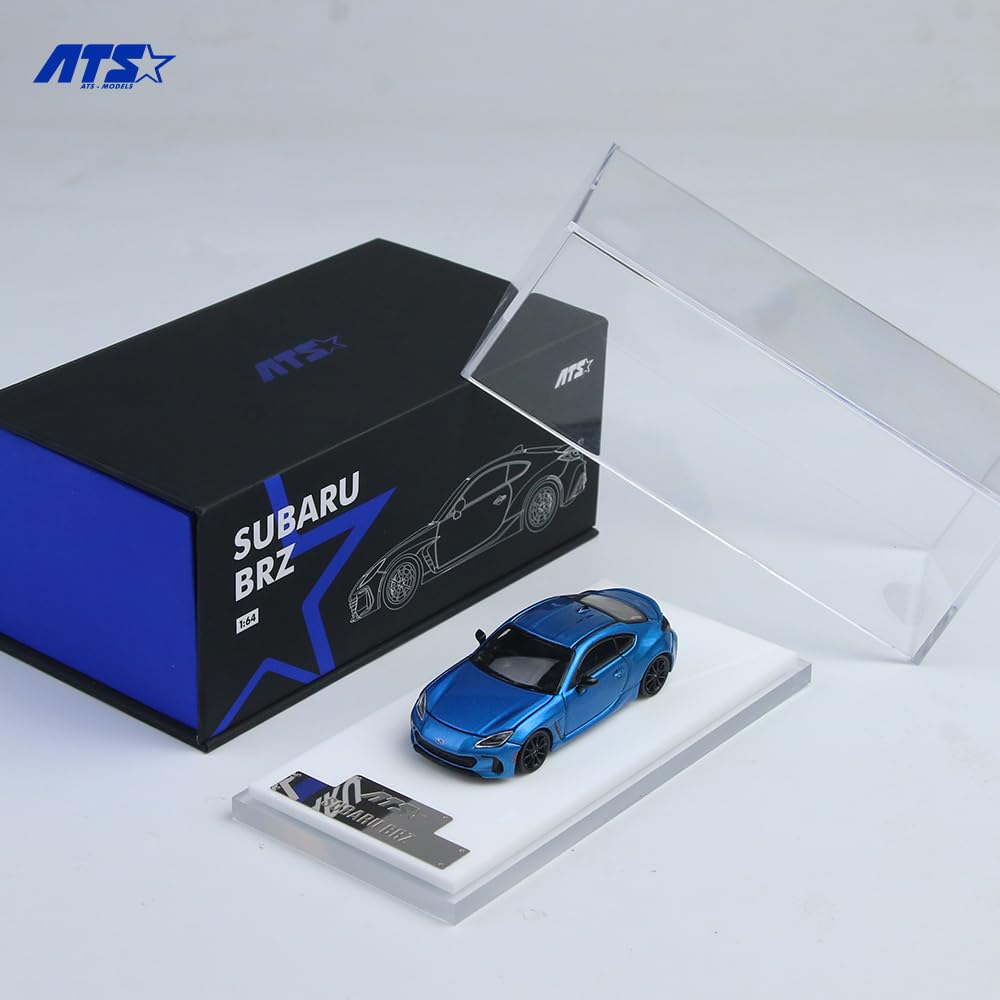 HobbyJAPAN ATS-MODELS 164 Subaru BRZ Metal Blue Finished Model ATS880401