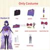Raiden Ei Shougun Beelzebul Cosplay Costume Kimono Full Set Suits Impact Raiden Makoto Baal Cosplay Shoes For Women