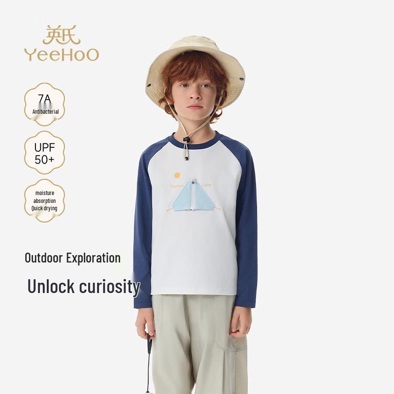 YEEHOO Boys  Sun Protection Quick-Dry Long Sleeve T-Shirt 160