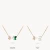 2025 Luxe Evergreen Double Leaf Necklace - Women's Celebrity Style Clavicle Chain, Perfect Gift for Girlfriend