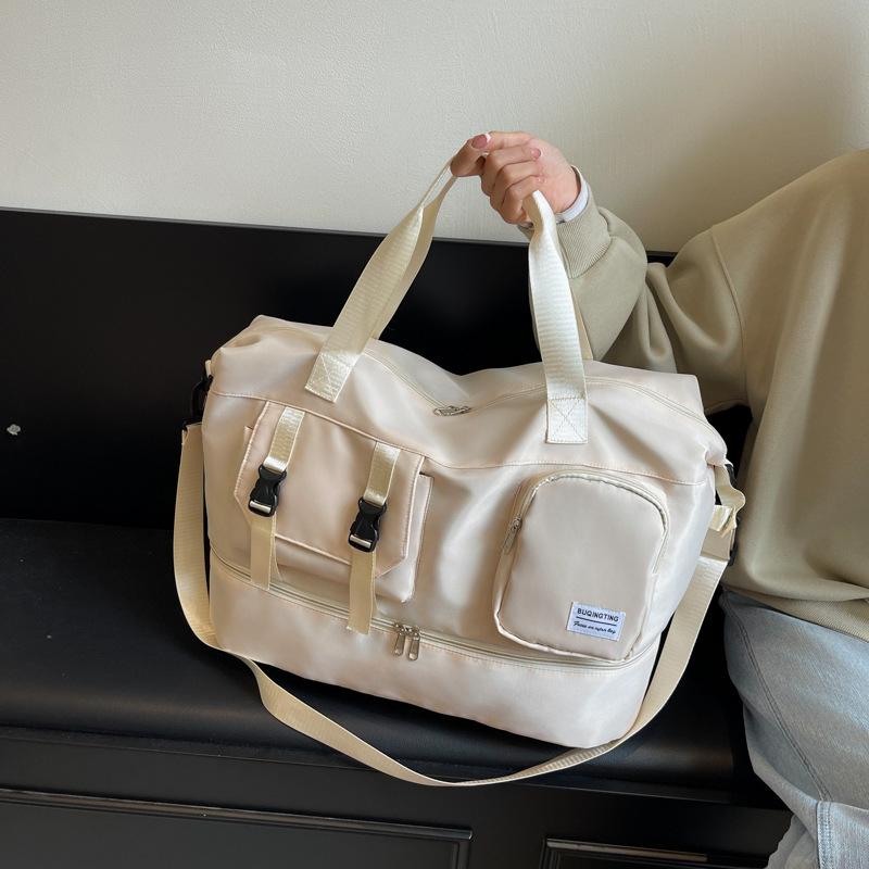 Casual Fashion Travel Crossbody Shoulder Bag With Dry Wet Separate Pocket Outdoor Camping Hiking Overnight Storage Duffel Bags