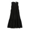 (Beaming life store by BEAMS)B:MING LIFE STORE BEAMS/One Piece B:MING BEAMS tiered sleeveless maxi one piece ladies BLACK S