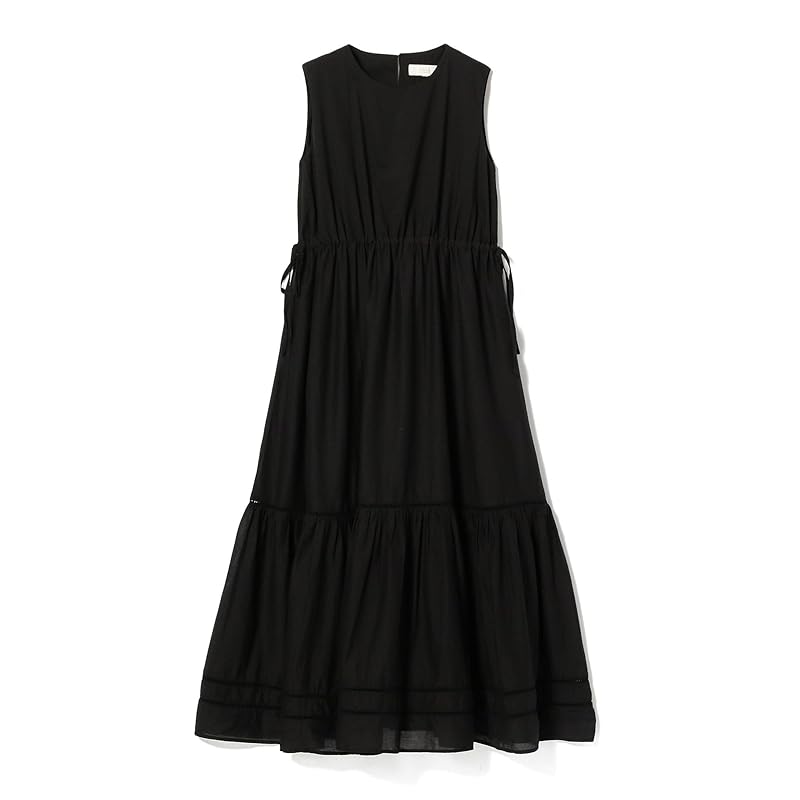 (Beaming life store by BEAMS)B:MING LIFE STORE BEAMS/One Piece B:MING BEAMS tiered sleeveless maxi one piece ladies BLACK S
